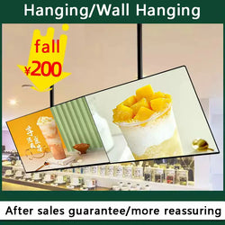 Ultra thin advertising board lightbox wall mounted milk tea shop ordering menu customization price list LED hanging