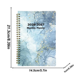 Yearly Planner 2025-2027 3 Year Monthly Planner Calendar Planner Daily Notebook Planner 2025-2027 Daily Organizer For Activities
