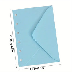 30 pcs A7 binder pocket - no zipper, 6-pole budget envelope and A7 wallet with money and material organization insert