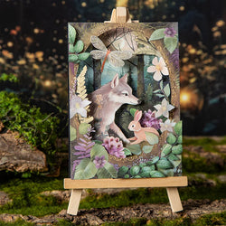 30pcs/lot Memo Pads Material Paper Night Forest Junk Journal Scrapbooking Cards Retro Background Decoration Paper