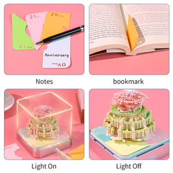 Castl Desk Calendar 2025 Tear-Away 3D Calendar Memo Pad Creative Desk Calendar DIY Notes Notepad 3D Art Calendar Paper