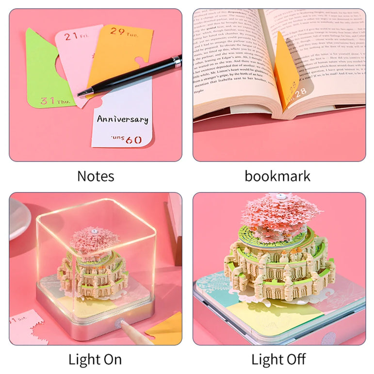 Castl Desk Calendar 2025 Tear-Away 3D Calendar Memo Pad Creative Desk Calendar DIY Notes Notepad 3D Art Calendar Paper