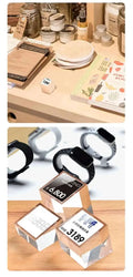 Sign Holder Price Name Card Tag Label Counter Top Number Price Tag Price Display Stand Case