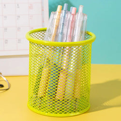 1Pcs New Pencil Holder Office Desk Metal Mesh Square Pen Pot Cup Case Container Organiser Durable Pencil Case