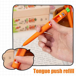 Carrot Gel Pen 4x Funny Screaming Carrot Journaling Writing Pen Creative School Drawing Tool Study Stationery Supplies For