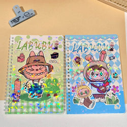 1/3/5/10pcs Random Style Creative Coil Notebook Cute Cartoon Notebook Horizontal Row Student Stationery Gift
