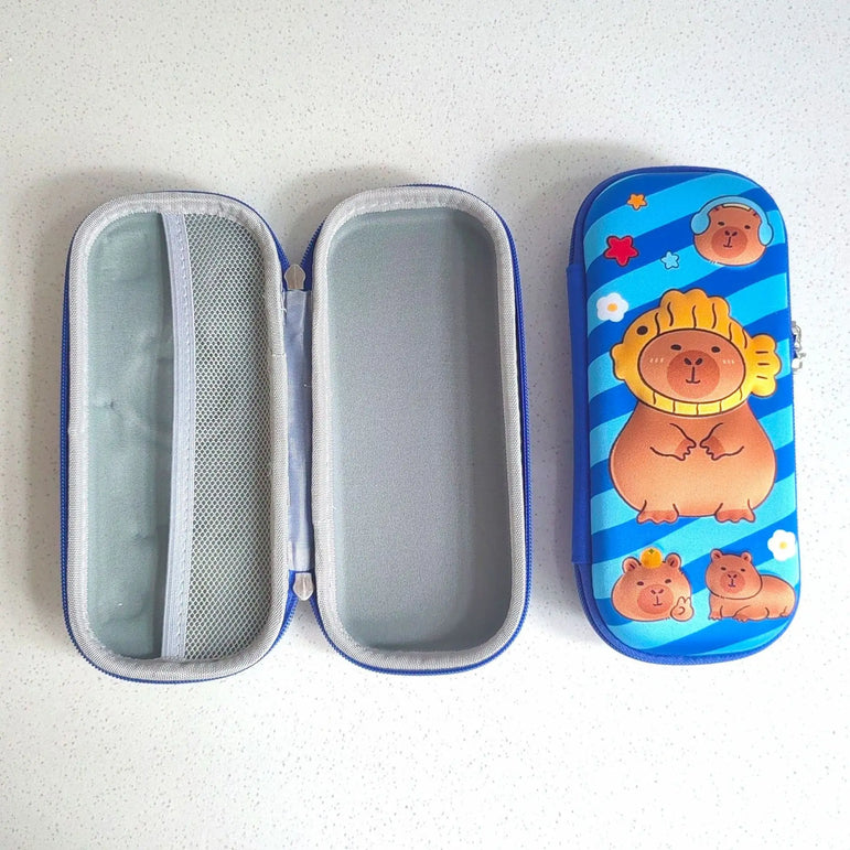 Kawaii 3D multiple anime EVA large-capacity waterproof lightweight student pencil cases, school supplies and stationery bags