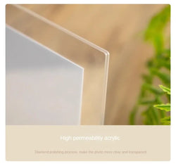 6 In Walnut Beech Photo Frame Wooden Kpop Idol Photo Display Wedding Party Picture Holder Desktop Office Photo Decor CardHolder