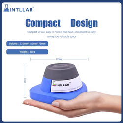 INTLLAB Mini Vortex Mixer Shaker Laboratory Tattoo Pigment Nail Polish Liquid Ink Mixer