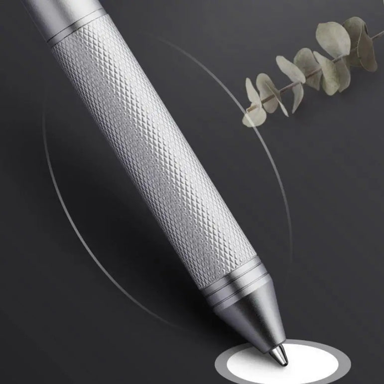 4 In 1 Multifunction Gel Pens Gravity Sensor Metal Retractable Ballpoint Pen 3 Color 0.7mm Ballpoint+0.5mm Mechanical Pencil