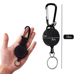 1Pcs Retractable Metal Wire Badge Reel Recoil Chain Clip Nurses Students Doctors Name Badge Holder Landyard Keychain Key Ring