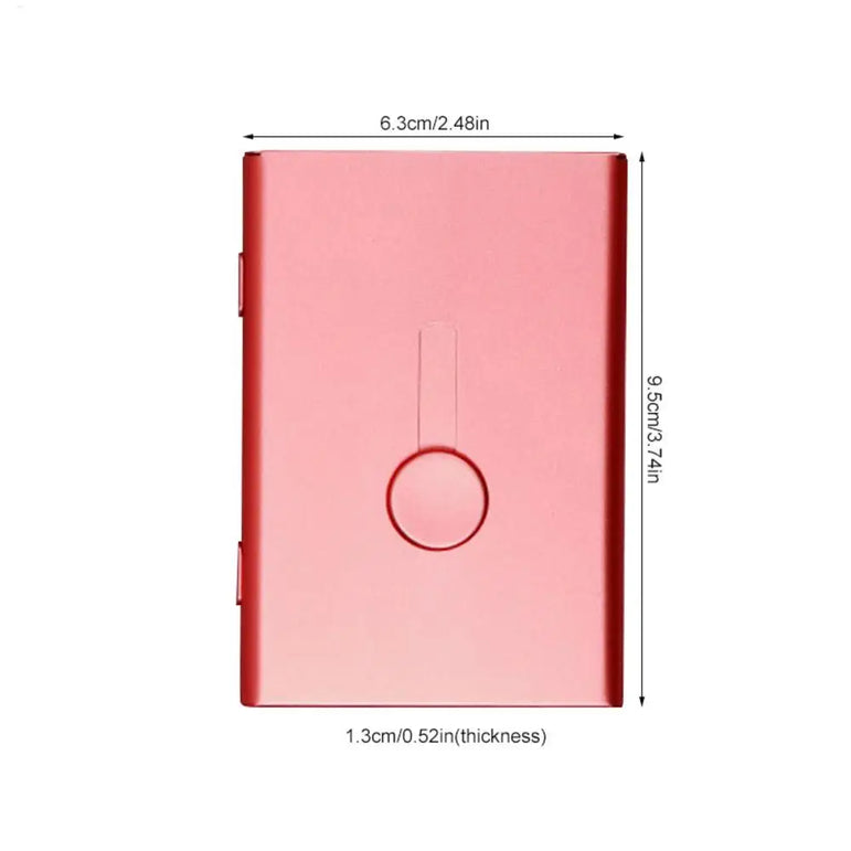 Business Card Holder Hand Push Card Case Bank Card Membership Cards Package Metal Ultra Thin Business Card Box Organizer