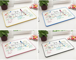 A3 Size Double-Sided Dry Erase Whiteboard Writing Drawing Painting Graffiti Family School Office Bulletin Board Message Board