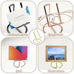 Desktop Phone Holder Simple Metal Business Card Holder Stand Office Desktop Business Name Card Display Organizer
