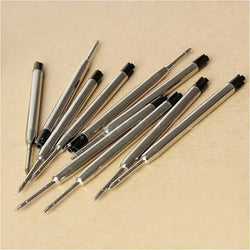 10pcs Black Ballpoint Pen Ink Refills Fine Point Medium For Parker Style Replace