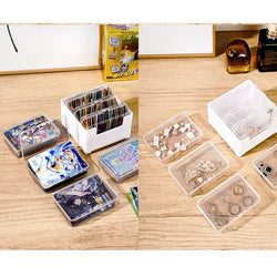 1 Set Data Cable Storage Box Cable Mobile Phone Charger Organizer Winder Desktop Cable Management Box