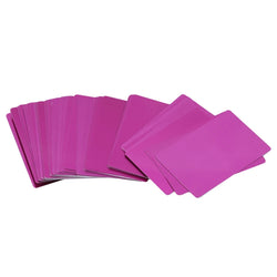 100pcs Multi-color Metal Aluminum Sheet Laser Marking Debugging Engraving Debugging Material Color Aluminums Business Card
