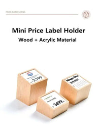 Sign Holder Price Name Card Tag Label Counter Top Number Price Tag Price Display Stand Case