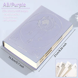 July 2025-June 2026 Planner Notebook English Agenda  A5 PU Leather Cover School Agenda Plan Weekly Monthly Diary Organizer