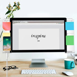 Message Memo Board PC Screen Computer Monitor Side Panel Planner Writing Record Acrylic Message Board Remind Memo Pad