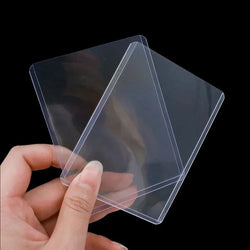 1-50PCS Transparent Korean Kpop Card Sleeve with Protective Film Clear Card Holder Idol Photo Game Card Toploaders Cover 35PT