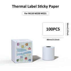 M110 Paper Compatible With M110/M120/M220/M221 Label Maker Printer Thermal paper Label Maker Paper M110 Label For Small Business