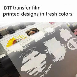 A3 A4 50/100DTF film cold hot warm peel  for Direct to Film Printer Heat Transfer Paper For Epson L1800 DX5 Printhead DTF printe