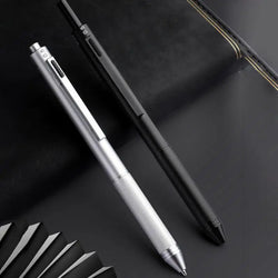 4 In 1 Multifunction Gel Pens Gravity Sensor Metal Retractable Ballpoint Pen 3 Color 0.7mm Ballpoint+0.5mm Mechanical Pencil