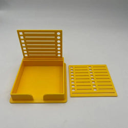 Sticky Note Dispenser  Sticky Pads Sticky note holder Versatile Desk Sticky Note Stencil Double Insert Template Storage Box