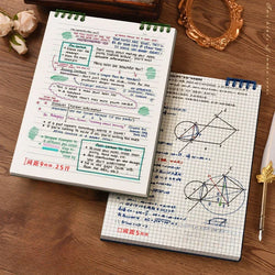 Top Spiral Notebook Horizontal Line 60 Sheets College Spiral Notepad Left-Handed Notebooks for Work School Office Business
