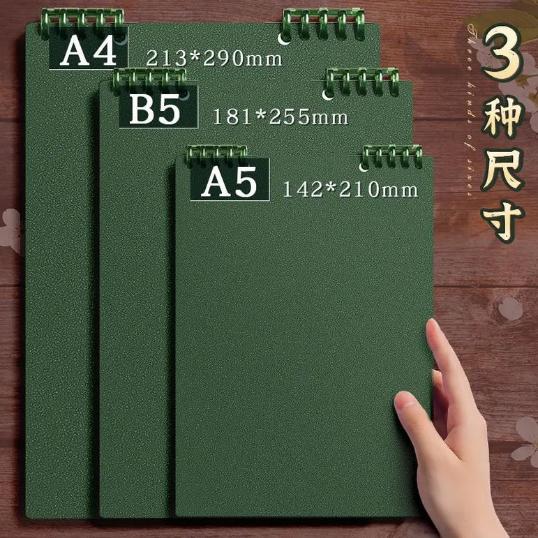 Top Spiral Notebook Horizontal Line 60 Sheets College Spiral Notepad Left-Handed Notebooks for Work School Office Business
