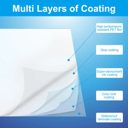 A3 A4 50/100DTF film cold hot warm peel  for Direct to Film Printer Heat Transfer Paper For Epson L1800 DX5 Printhead DTF printe