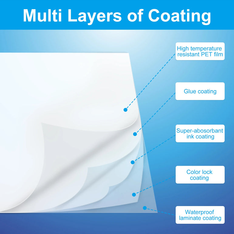 A3 A4 50/100DTF film cold hot warm peel  for Direct to Film Printer Heat Transfer Paper For Epson L1800 DX5 Printhead DTF printe