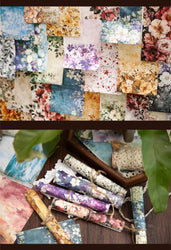 20pcs/lot Memo Pads Material Paper Renaissance Illustrated Scrolls Junk Journal diary Scrapbooking  Background Decoration Paper