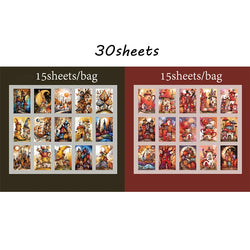 Mr Paper 30pcs Fairytale world series material paper handbook material background decorative paper DIY collage photo frame album