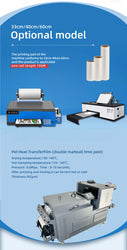 Heyme DTF Film Roll 33cm/40cm/60cm*100m PET Transfer Film Printing For Digital Inkjet For Direct Transfer Film Printing