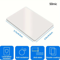 2.6x3.7 Inches 100 Pack Laminating Sheets Thermal Laminating Pouches 50mic Thickness Laminating Film