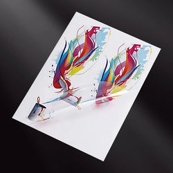 A4 10/50PCS 5MIC 100% Transparent Self-adhesive Paper  Vinyl Sticker Paper For Laser Printing Waterproof Scratchproof  Tear-off.