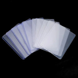 1-50PCS Transparent Korean Kpop Card Sleeve with Protective Film Clear Card Holder Idol Photo Game Card Toploaders Cover 35PT