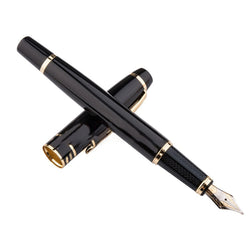 Metal Hero 1501 Fountain Pen iridium F 0.5mm nibs black Rotary ink suction for writing Business office school supplies Gifts pen
