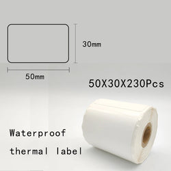 5PK Thermal Adhesive Label Papers for P1 Label Papers DP23 DP30 DP80 Label Maker  Waterproof  Tear Resistant Sticker