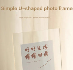 6 In Walnut Beech Photo Frame Wooden Kpop Idol Photo Display Wedding Party Picture Holder Desktop Office Photo Decor CardHolder