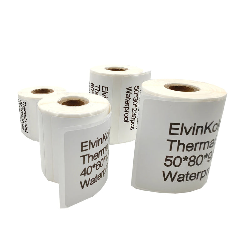 5PK Thermal Adhesive Label Papers for P1 Label Papers DP23 DP30 DP80 Label Maker  Waterproof  Tear Resistant Sticker