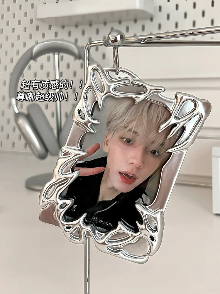Electroplating Card Storage Cover Kpop Star Card Storage Personalized Fashion Accessories Decoration Office Study Supplies