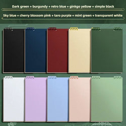 Top Spiral Notebook Horizontal Line 60 Sheets College Spiral Notepad Left-Handed Notebooks for Work School Office Business