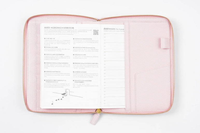 Moterm Genuine Pebbled Grain Leather A5 Zip Cover with Top Pocket Cowhide Planner Zipper Notebook Organizer Agenda Journal Diary