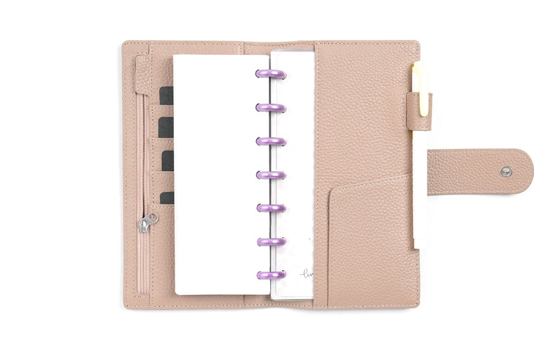 Moterm New Arrivals Weeks Elite Planner Cover for Hobonichi Weeks/ Mega Pebbled Leather Notebook without Large Pocket Organizer