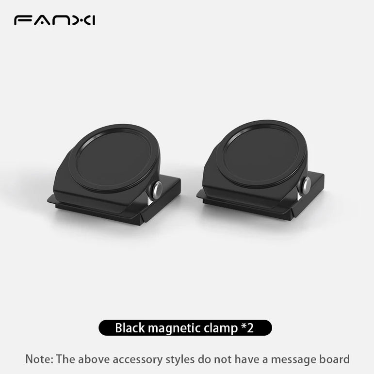 Magnetic Bulletin Board with Stand Magnetic Board for Tabletop with Magnetic Clamp Metal Board for Magnets Display