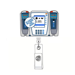 Newest Glitter Acrylic Medical Appliances Hospital Badge Reel Retractable ID Badge Holder With Ordinary Clip Name Holder