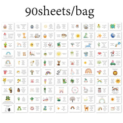 90pcs Inspirational Affirmation CardsMotivational QuotesMotivational InspirationBlessing CardsBirthday GiftsMessage Small Cards